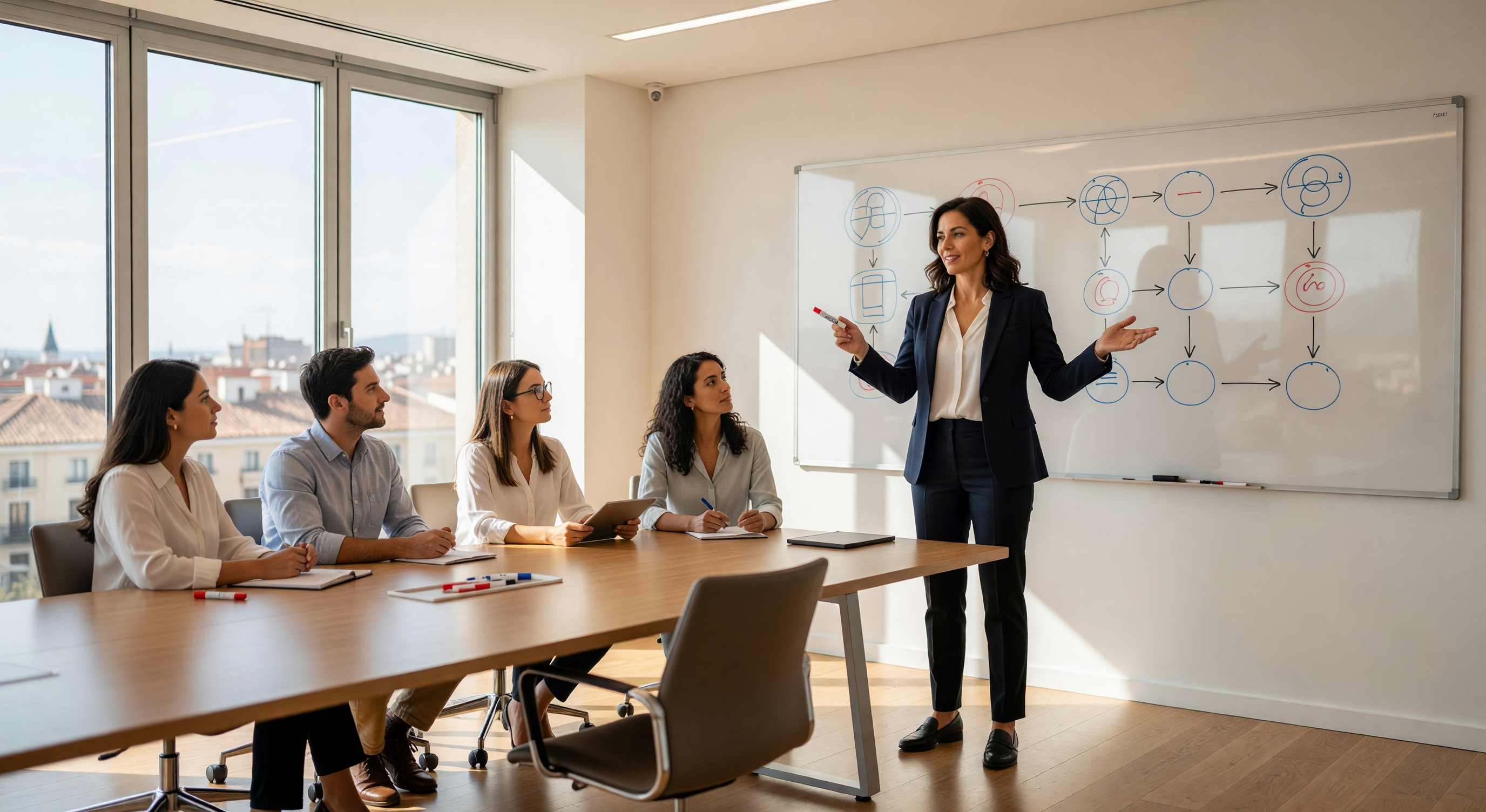 Coach trabajando áreas de comunicación