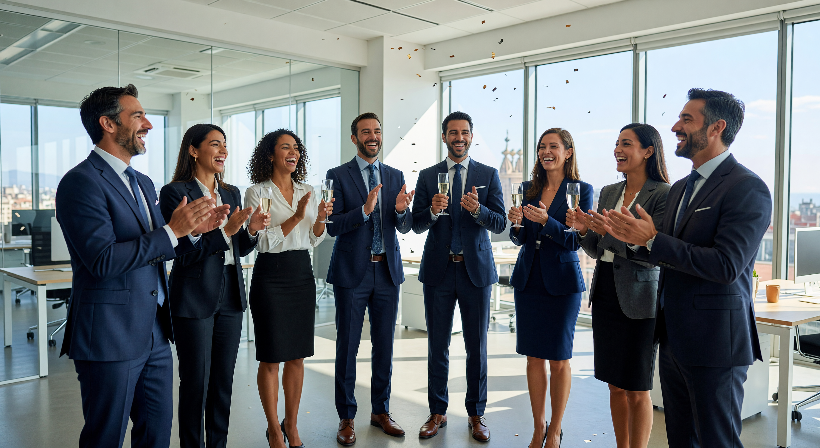 Equipo celebrando éxitos en Talento y Desarrollo